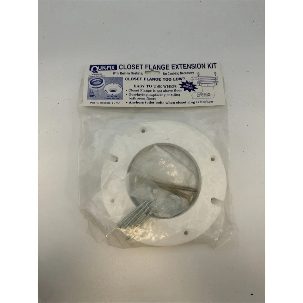 Quik-Fix closet flange extension kit (CFK5000)toilet flange by 1/4